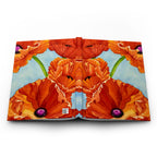 Red Poppy Hardcover Blank Journal