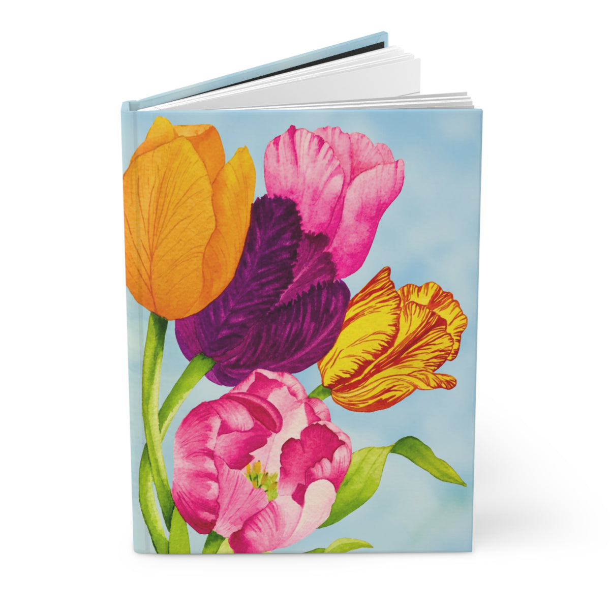 Tulip Bouquet Hardcover Lined Journal