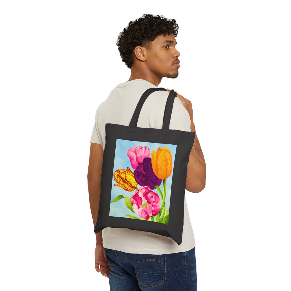 Tulip Bouquet Canvas Tote Bag