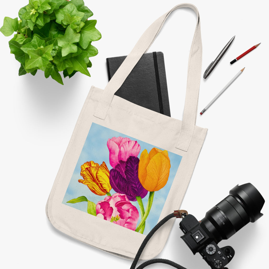 Tulip Bouquet Organic Cotton Tote Bag
