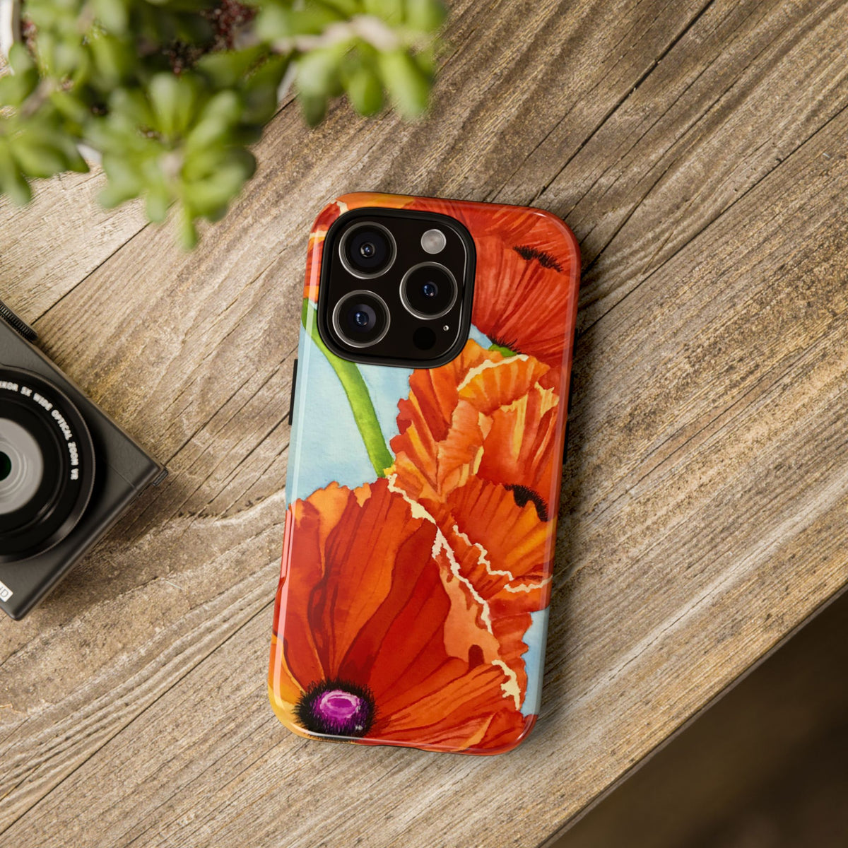 Red Poppy Tough Phone Case