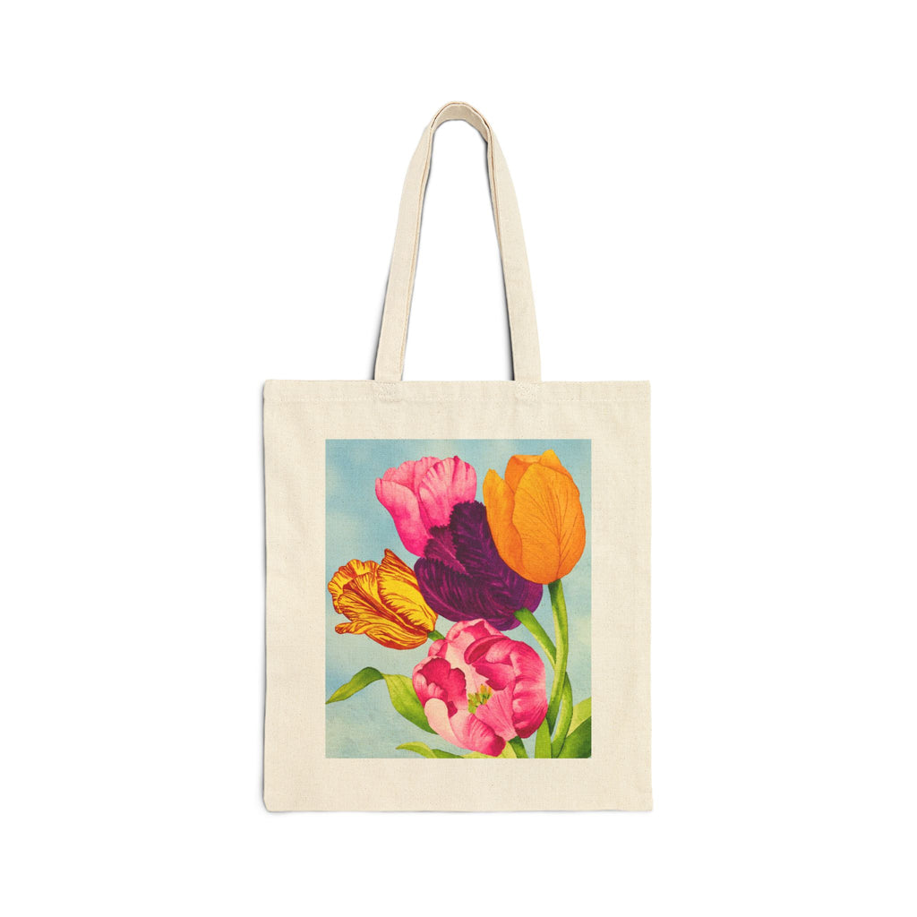 Tulip Bouquet Canvas Tote Bag