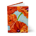 Red Poppy Hardcover Blank Journal