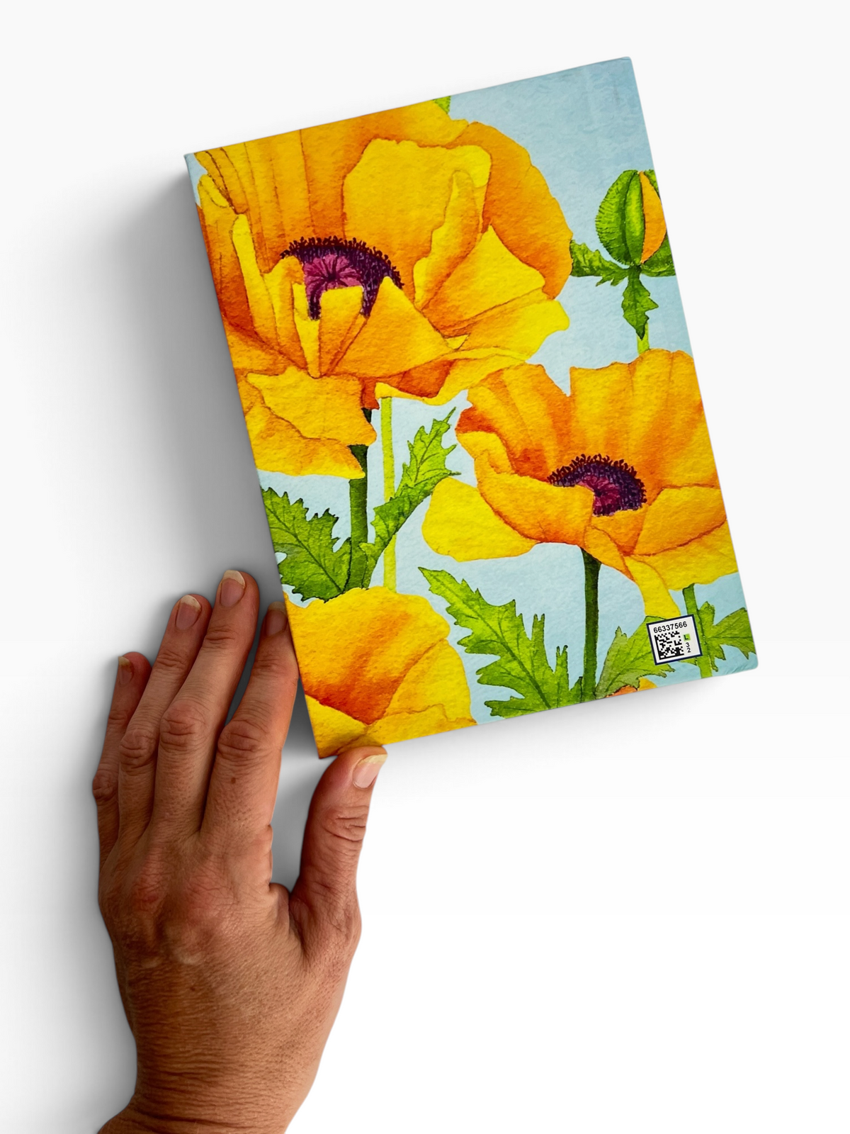 Golden Poppy Hardcover Lined Journal