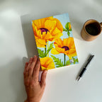Golden Poppy Hardcover Lined Journal