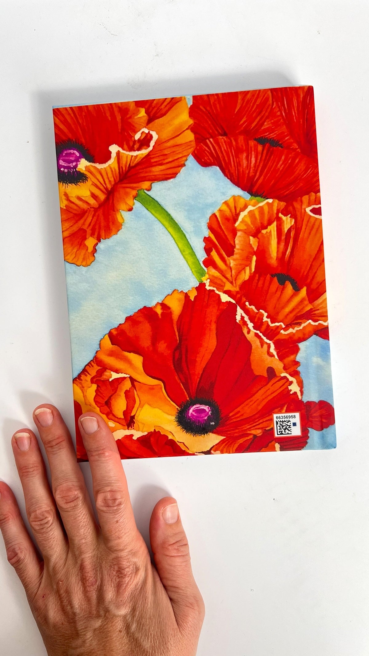 Red Poppy Hardcover Blank Journal