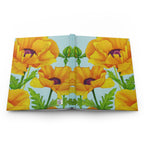Golden Poppy Hardcover Lined Journal