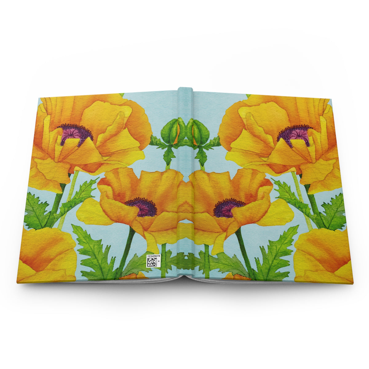 Golden Poppy Hardcover Lined Journal