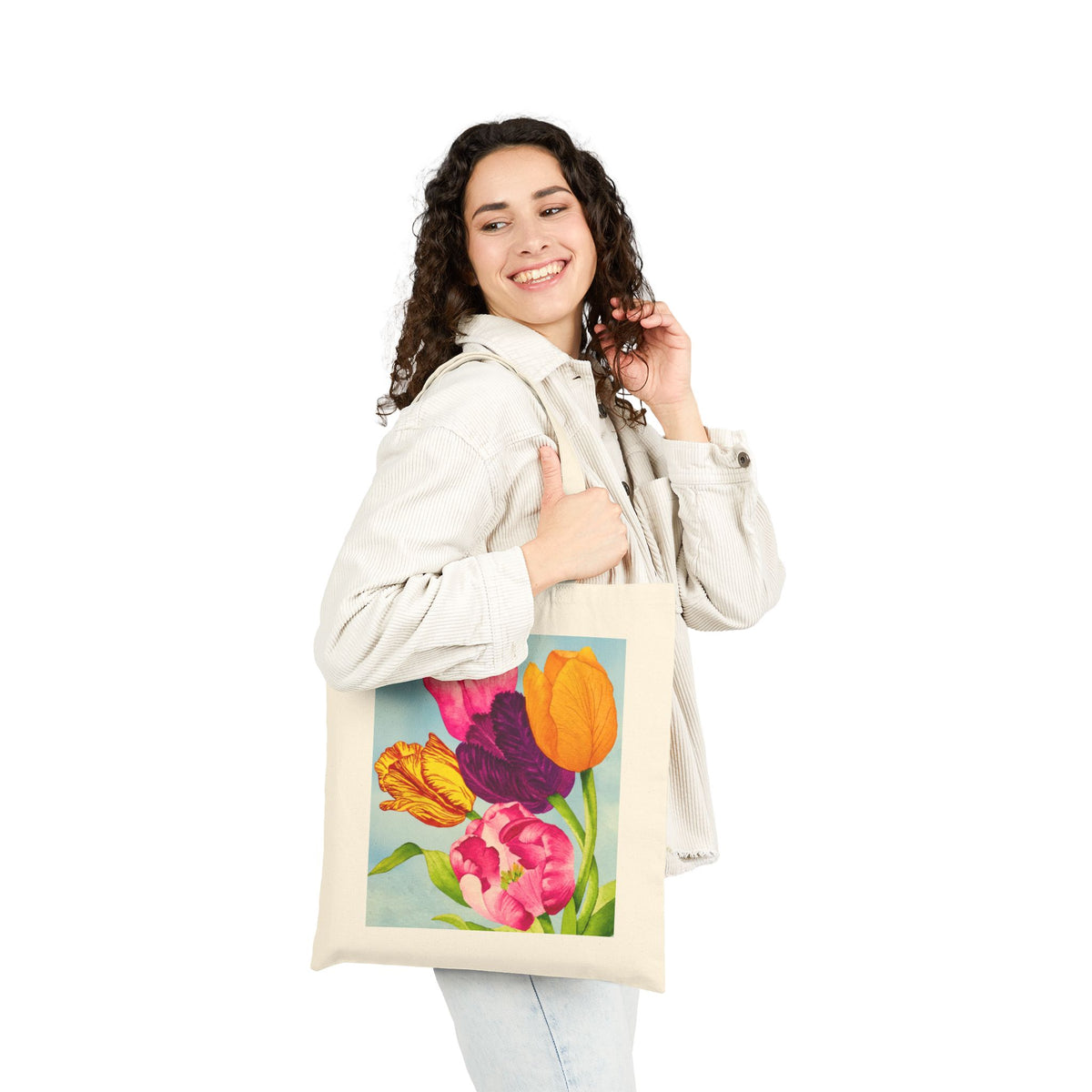 Tulip Bouquet Canvas Tote Bag