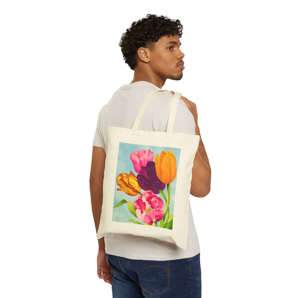 Tulip Bouquet Canvas Tote Bag