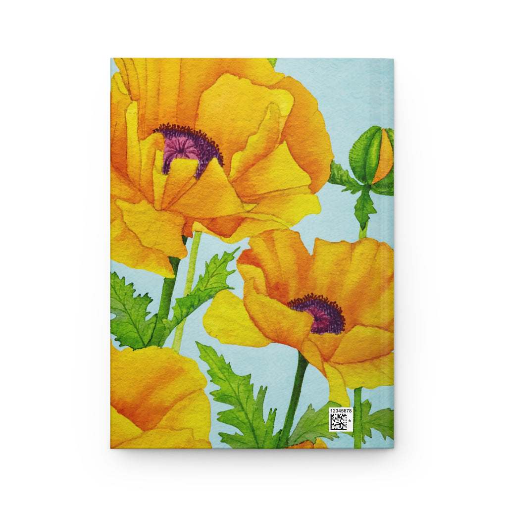 Golden Poppy Hardcover Lined Journal