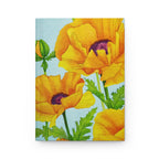 Golden Poppy Hardcover Lined Journal